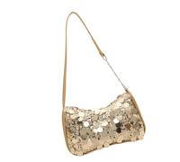 Borsa a tracolla alla moda con paillettes impreziosita da molteplici stili da indossare borsa a tracolla per tutti i giorni abbigliamento casual essenziale vari eleganti borsa a tracolla, Oro, One