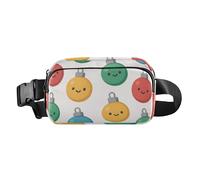 Borsa a tracolla alla moda con palline di Natale per donne e uomini, borsa a tracolla resistente all'acqua