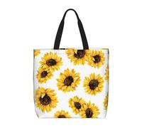 Borsa a tracolla alla moda con stampa girasole borsa casual borsa shopper per lavoro e viaggio