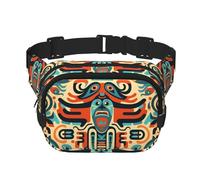 Borsa a tracolla alla moda con statuetta simbolica, borsa a tracolla quadrata a doppio strato, borsa da viaggio e fitness