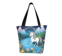 Borsa a tracolla alla moda con unicorni, borsa a tracolla da donna, adatta per lo shopping e i viaggi nel fine settimana