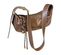 Borsa a tracolla alla moda in morbida pelle casual per la moderna borsa professionale alla ricerca e stili da ufficio, Marrone, One Size