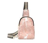 Borsa a tracolla alla moda in oro rosa fulmine borse a tracolla carino per il viaggio, Lightning Oro Rosa