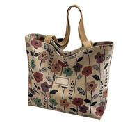 Borsa a tracolla alla moda in tela estetica Borse a tracolla per lo shopping in spiaggia di lavoro Viaggi di grande capacità Regali di stoffa alla moda Panno riutilizzabile della spesa, Scuro., One