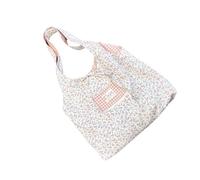 Borsa a tracolla alla moda in tela estetica Borse a tracolla per lo shopping in spiaggia di lavoro Viaggi di grande capacità Regali di stoffa alla moda Panno riutilizzabile della spesa, A, One Size