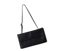 Borsa a tracolla alla moda sotto le ascelle funzionale metodi di trasporto morbida in pelle PU Design retrò accessorio quotidiano delicato borsa a tracolla da donna, Nero , One Size