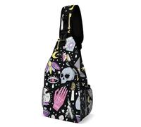 Borsa A Tracolla All'Aperto Zaino A Tracolla Piccolo Per Viaggi, Running, Escursionismo Magic Witch Witchcraft Impermeabile Sling Bag