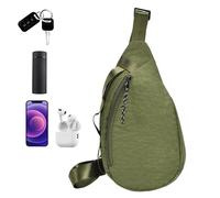 Borsa a tracolla, ampia capacità, borsa sportiva, borsa da corsa, borsa per cellulare, custodia per cellulare, comodo da indossare e da viaggio, 18 x 9 x 33 cm, 160 g, nylon + tessuto Oxford, b,
