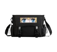 Borsa a tracolla anime nera Levi/Eren Jaeger/Erwin Smith Borsa messenger Cartoon grande capacità casual borsa a tracolla per uomo donna viaggio giorno fuori, Tipo 3., 33*14*27cm