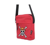 Borsa a tracolla Anime, One Piece Rufy Jolly Roger (Rosso), Borsa a tracolla