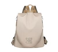 Borsa a tracolla antifurto - comoda e spaziosa, borsa a tracolla per il libero, antifurto per il libero, grande capacità | zaino durevole e comodo con tracolla regolabile per Re, beige