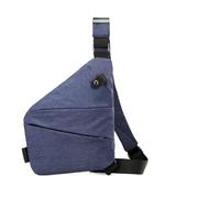 Borsa a tracolla antifurto per le donne borsa da viaggio flessibile borsa a tracolla antifurto per gli uomini, Spalla Destra Blu, 1pcs