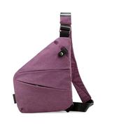 Borsa a tracolla antifurto per le donne borsa da viaggio flessibile borsa a tracolla antifurto per gli uomini, Viola Spalla Destra, 1pcs