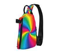 Borsa a Tracolla Arcobaleno Colorato Tie Dye Spirale Borse a tracolla Sacco da palestra,