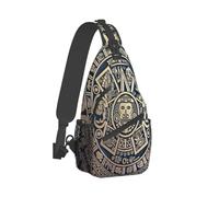 Borsa a tracolla azteca calendario maya, borsa a tracolla unisex, zaino da viaggio, sportivo, da escursionismo e per il tempo libero