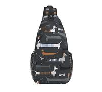 Borsa a tracolla Bassotto Cane Boho infantile Escursionismo Zainetto Zaino a tracolla a tracolla Zaino da viaggio per uomo Donna