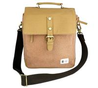 Borsa a tracolla beige borsa in juta lavata manico della borsa a tracolla