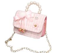 Borsa a Tracolla Bella Borsa a Tracolla Principessa con Fiocco e Campanello, Borse Perline con Paillettes Mini Borsa Regalo