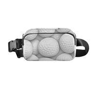 Borsa a tracolla bianca elegante con palline da hockey, per donne e uomini, impermeabile, con cinghia regolabile, per viaggi, vacanze, corsa, 03, 1 Size