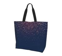 Borsa a tracolla blu navy con motivo cielo e stelle, borsa organizer per viaggi, viaggi d'affari e gite in spiaggia, Cielo blu navy e stelle, Taglia unica