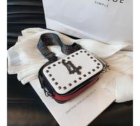 Borsa a tracolla, borsa a spalla, borsa quadrata, borsa rigida a scatola, borsa nera, borsa bianca, borsa impermeabile, regalo di San Valentino, borsa a tracolla, borsa da viaggio, borsa per la scuola