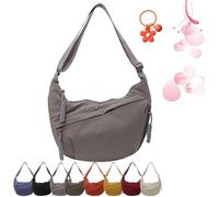 Borsa a tracolla, borsa a tracolla Arisefrom da donna, borsa a tracolla in nylon tinta unita alla moda, borsa a tracolla piccola da donna, borsa hobo a tracolla in nylon, borsa a mezza luna, borsa a