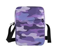 borsa a tracolla borsa a tracolla da uomo donna borsa a tracolla borsa a tracolla tracolla tracolla regolabile per esterno quotidiano moderno viola camouflage decorazione