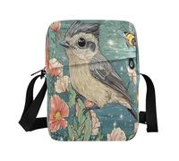 borsa a tracolla Borsa a tracolla Piccole Borse per le donne Borsa a tracolla Borsa a tracolla Tracolla Tracolla Regolabile per affari stile kawaii Tufted Titmouse Bird