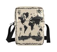 borsa a tracolla borsa a tracolla uomo borsa per adolescenti borse a mano tracolla regolabile per lo shopping mondo gioco mappa del tesoro RPG pirati