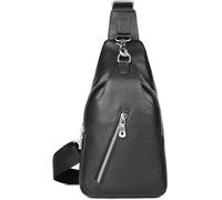 Borsa A Tracolla Borsa A Tracolla Zaino A Tracolla, Borsa A Tracolla Moderna da Uomo, Pettorale Antifurto in Vera Pelle, Caccia Campeggio Casual Viaggi Escursionismo Z, Black, One Size