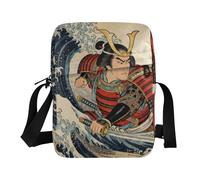 borsa a tracolla borse a tracolla per le donne borse a tracolla da donna borse a tracolla tracolla regolabile per sport all'aria aperta onde oceaniche giapponesi onde del mare samurai