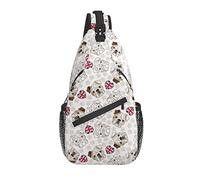 Borsa a tracolla Bulldog inglese Cucciolo di cane Escursionismo Zainetto a tracolla Zaino da viaggio Zaino da viaggio per uomo Donna
