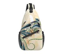 Borsa a tracolla Butterfly Boho Vintage Fly Hiking Daypack Crossbody Shoulder Backpack Travel Chest Pack for Men Women