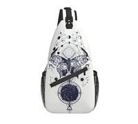Borsa a tracolla Butterfly Magic Tarot Mystic Hiking Daypack Crossbody Shoulder Backpack Travel Chest Pack for Men Women