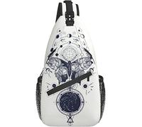 Borsa a tracolla Butterfly Magic Tarot Mystic Hiking Daypack Crossbody Shoulder Backpack Travel Chest Pack for Men Women