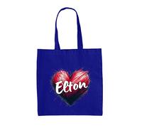 Borsa A Tracolla Canvas Love Heart Elton - John Rocket Man Festival Gig Tour