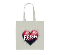 Borsa A Tracolla Canvas Love Heart Elton - John Rocket Man Festival Gig Tour