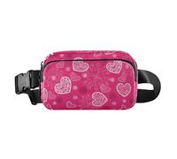 Borsa a tracolla carina marsupio con motivo pesca brillante per donne uomini adolescenti piccola borsa a tracolla antifurto con cinghia regolabile per viaggi, palestra, lavoro, Motivo luminoso color