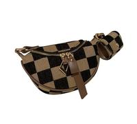 Borsa A Tracolla Casual A Tracolla Da Donna Alla Marrone A Quadretti Sul Petto Per Pendolari E Occasioni Sociali Borsa Per Pendolari Tutti I Giorni