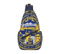 Borsa a tracolla casual con bandiera del Nebraska, resistente, di grande capacità, leggera e traspirante, adatta per vari luoghi all'aperto