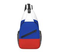 Borsa a tracolla casual con bandiera della Russia, resistente, di grande capacità, leggera e traspirante, adatta per vari luoghi all'aperto