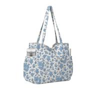 Borsa a tracolla casual, con chiusura a cerniera e tasche multiple, borsa da viaggio, per studenti universitari, insegnanti, mamma, viaggiatori, palestra, caffetteria, scuola, blu, Consulte la