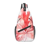 Borsa a tracolla casual con foglia d'acero rossa, resistente, di grande capacità, leggera e traspirante, adatta per vari luoghi all'aperto