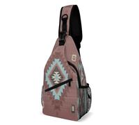 Borsa A Tracolla Casual Crossbody Per Ciclismo, Viaggi, Campeggio Southwestern Native American Aztec Ethnic Navajo Pattern Unisex Sling Bag