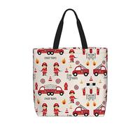 Borsa a tracolla casual da donna con stampa dei vigili del fuoco per bambini piccoli e ragazze borsa a tracolla casual per vacanze all'aperto regali di viaggio