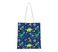 Borsa a tracolla casual Dino Borsa a mano riutilizzabile per la spesa, borsa da viaggio, borsa per la spesa, regali per le donne