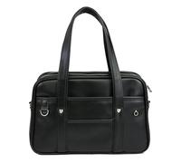 Borsa a tracolla casual giapponese, alla moda e funzionale, in pelle PU, adatta per varie occasioni, colore nero, di piccole dimensioni, Nero, taglia M, M, come descrizione