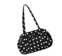 Borsa a tracolla casual in nylon per tutti i giorni Grande stoccaggio Design ergonomico leggero alla moda puntini bianchi neri per lavoro uso quotidiano Borsa coreana alla moda sotto le ascelle