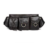 Borsa a tracolla casual retrò in tinta unita Borsa a tracolla Borsa da uomo Marsupio da uomo Borsa piccola