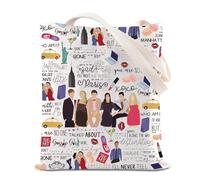 Borsa a tracolla classica americana serie TV G* ssip Inspire Tote Bag G* ssip Fan Tote Bag G* ssip Personaggi Borsa per amico regalo, Bone T Regno Unito, INCHES